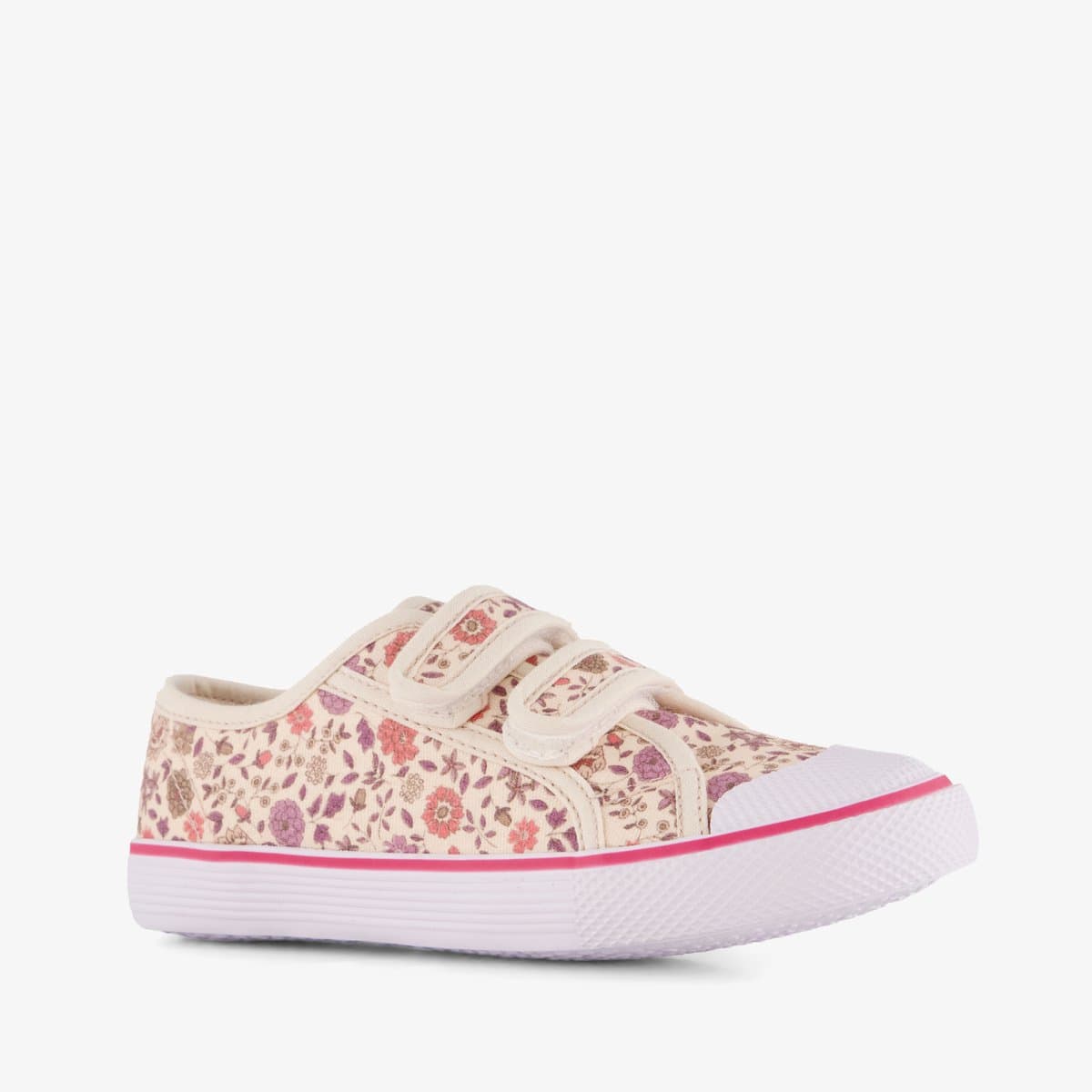 Chicane meisjes gymschoenen met bloemenprint - Beige - Maat 33