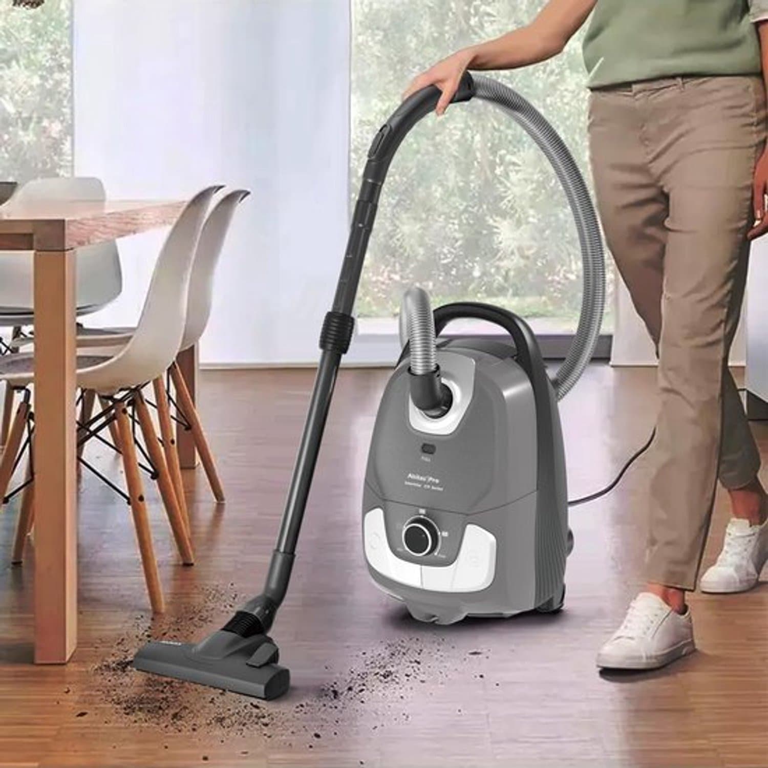 Stofzuiger Zak 900 W - 3,5 Liter Inhoud - Zwart - Voor Harde Vloeren En Tapijt - Cilinderstofzuiger