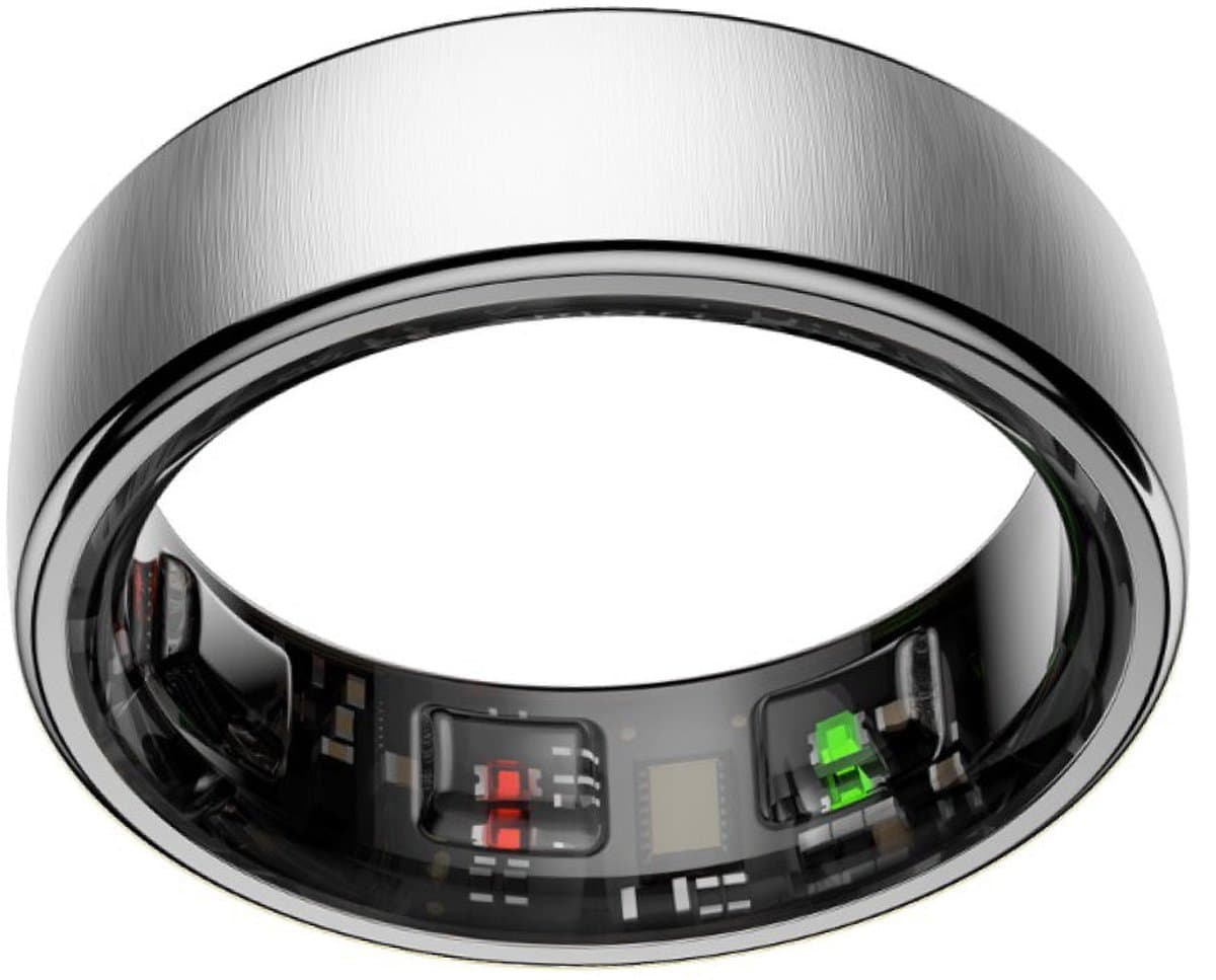 NOLATR Smart Ring NEX – Zonder Abonnement – Premium Activity & Slaap Tracker – 5-7 Dagen Batterij – Matte Afwerking – Zilver – Maat 11