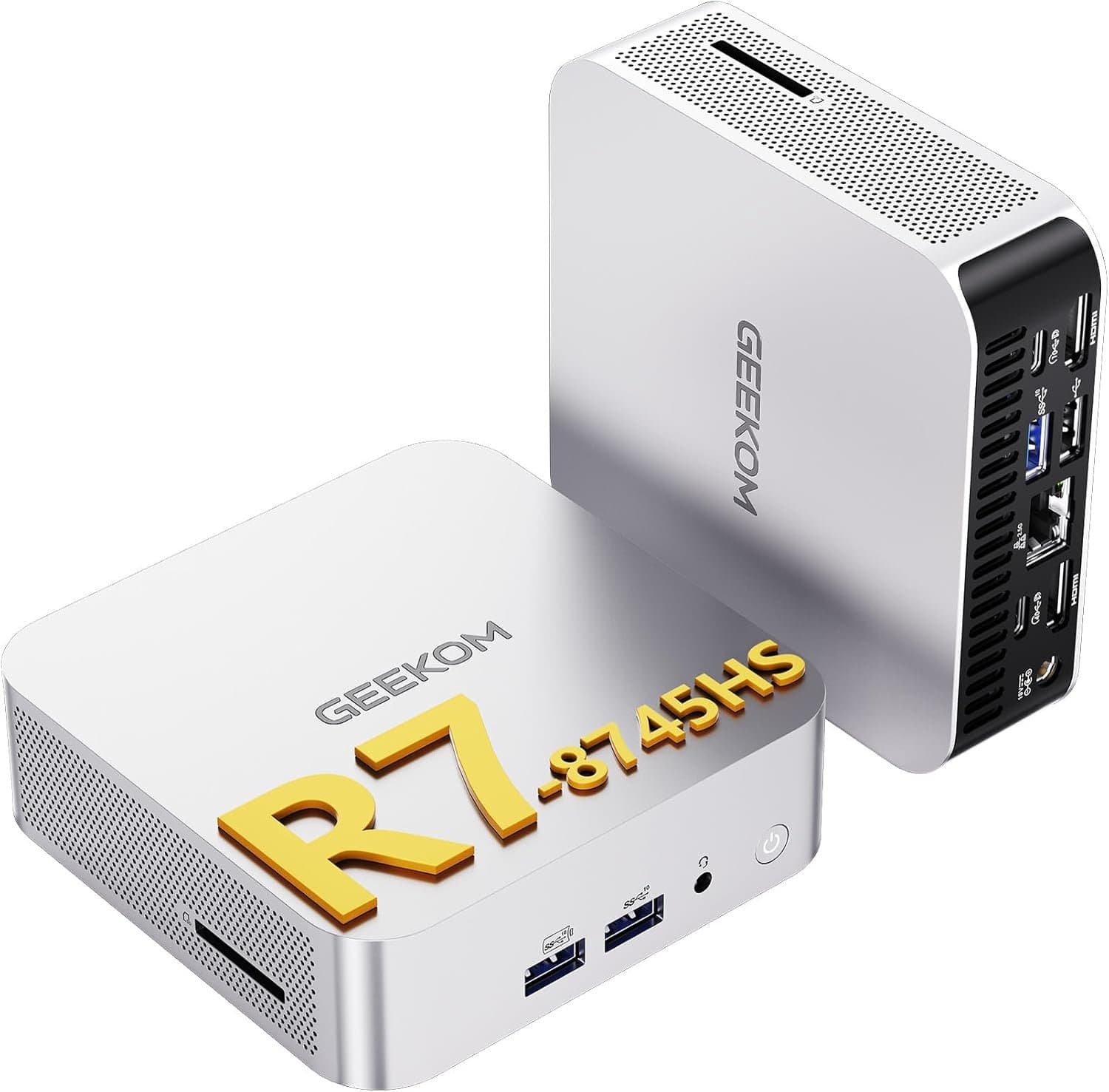 GEEKOM Mini PC A7 Max-2026 Edition Mini-pc- AMD Ryzen 9 7940HS - ​​met upgradebare DDR5 RAM (geen vaste LPDDR, tot 128 GB) + 1TB SSD (tot 4TB) - ​​Windows 11 Pro- Dual LAN-poort -8 x USB - desktop-pc Mini PC met,Mini Computer,Game PC,pc voor games e