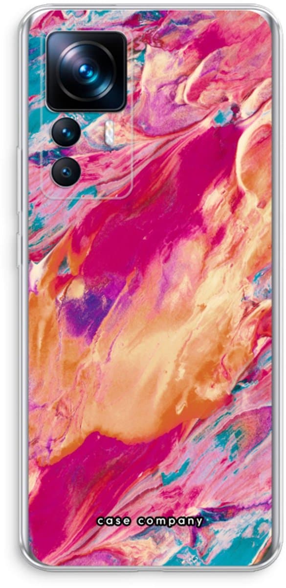Case Company® - Hoesje geschikt voor Xiaomi 12T Pro hoesje - Pastel Echoes - Soft Cover Telefoonhoesje - Bescherming aan alle Kanten en Schermrand