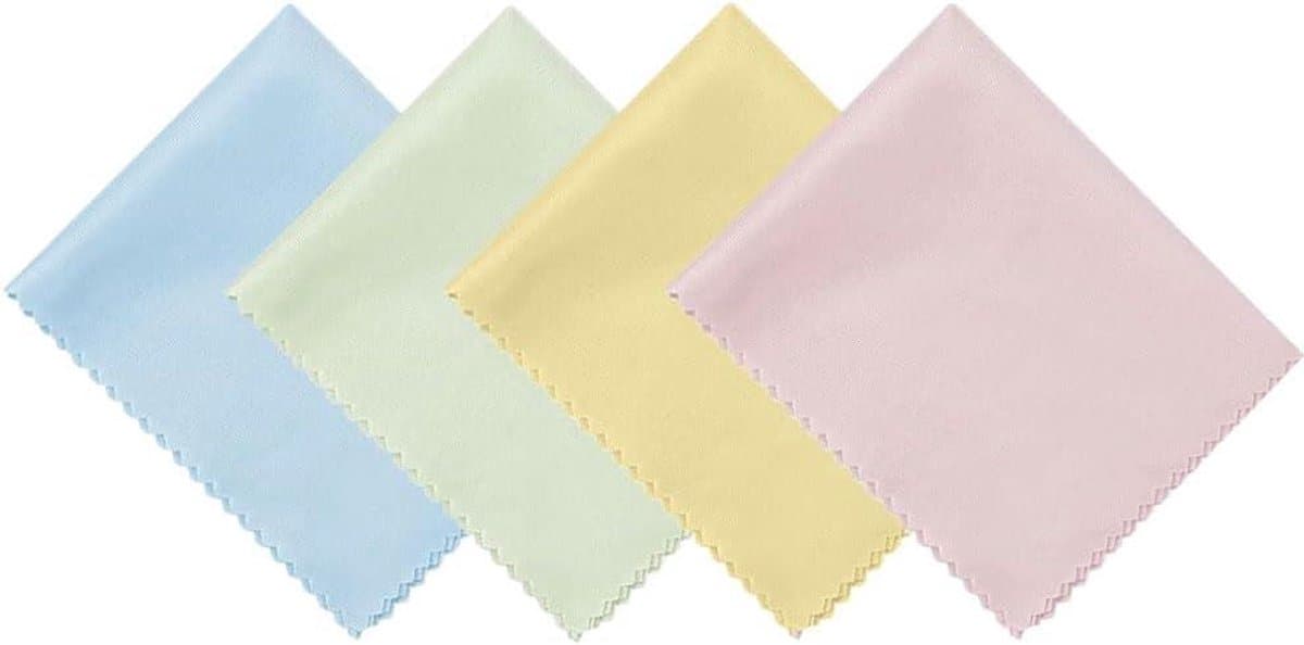 Allecto plus - Microvezel Brillenpoetsdoeken 32 stuks 15 x 18 cm - Reinigingsdoeken voor brillen, camera's, lenzen, mobiele telefoons en tablets