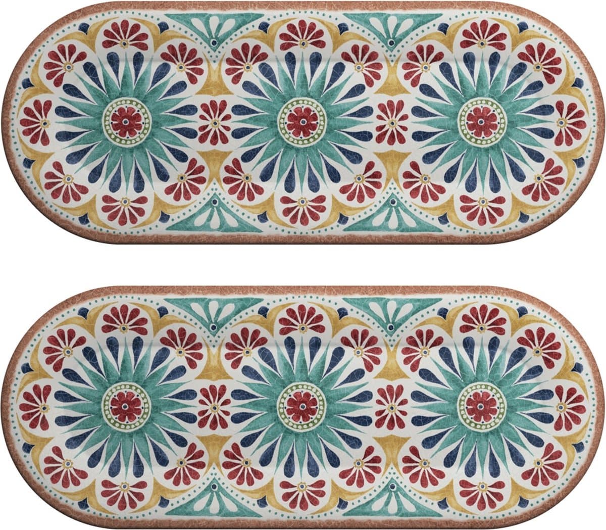 Touch-Mel Porto melamine tapas plank - set van 2 - sushi, hapjes, koekjes, sandwhich schaaltje