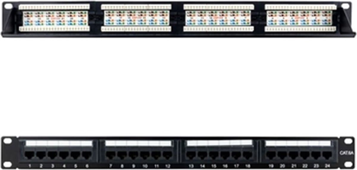 Cabinet Switch NANOCABLE CAT.6A UTP 19"1U Dual