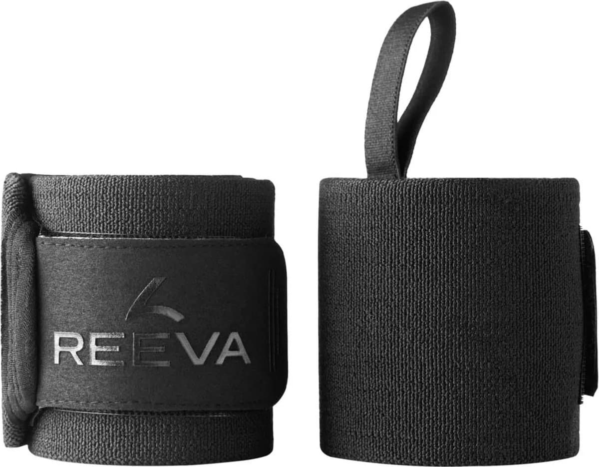 Reeva Powerlifting Wrist Wraps - 60 cm - Zwart