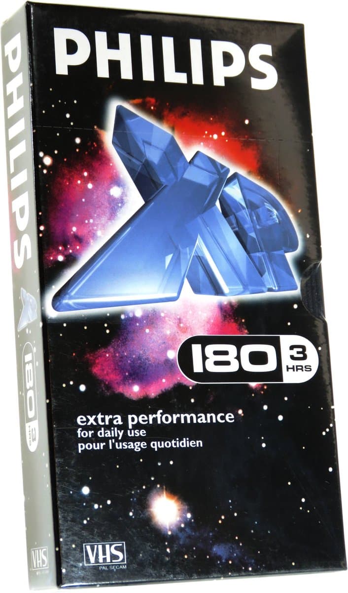 Philips VHS videoband XP tape 180min / 3uur 1 exemplaar