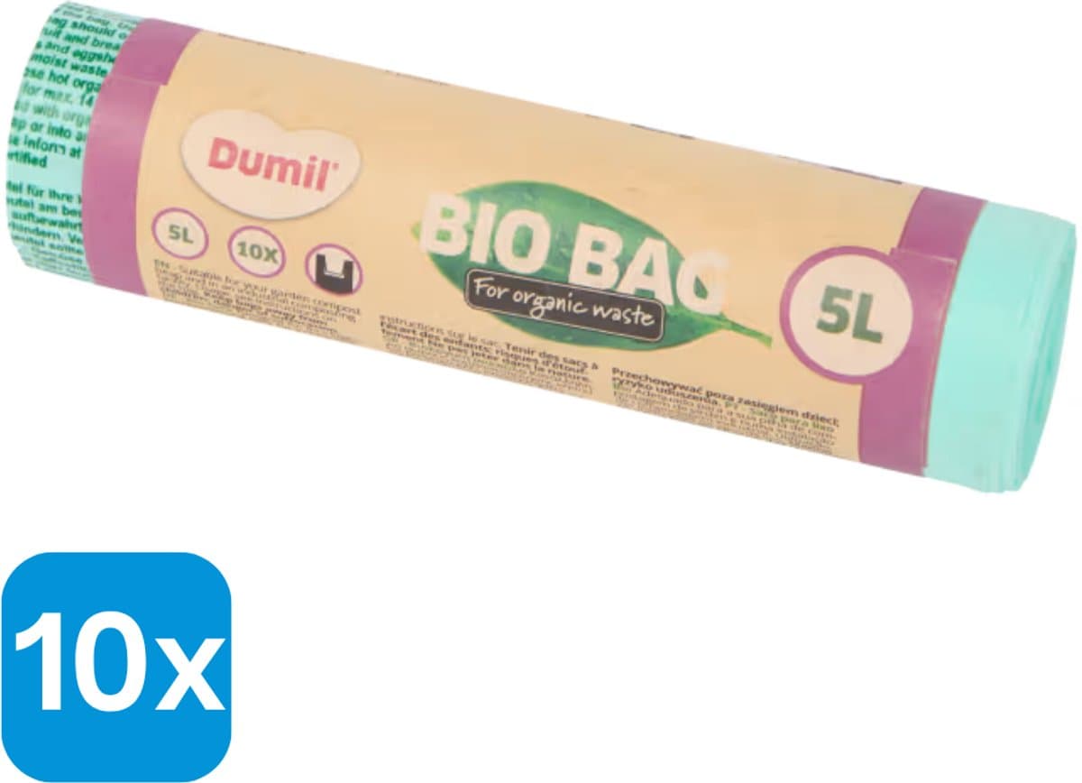 10 x 5L Dumil bio-afvalzakken - Bio Rollen