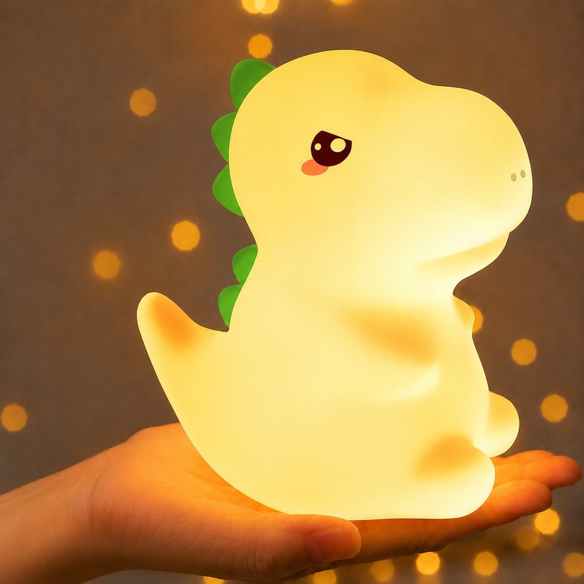 Sercano Kinder Nachtlampje - Baby LED Slaaplampje met Afstandsbediening - Kindveilig - 16 Kleuren & Dimbaar - Tot 10 uur - Oplaadbaar (1200mAh)