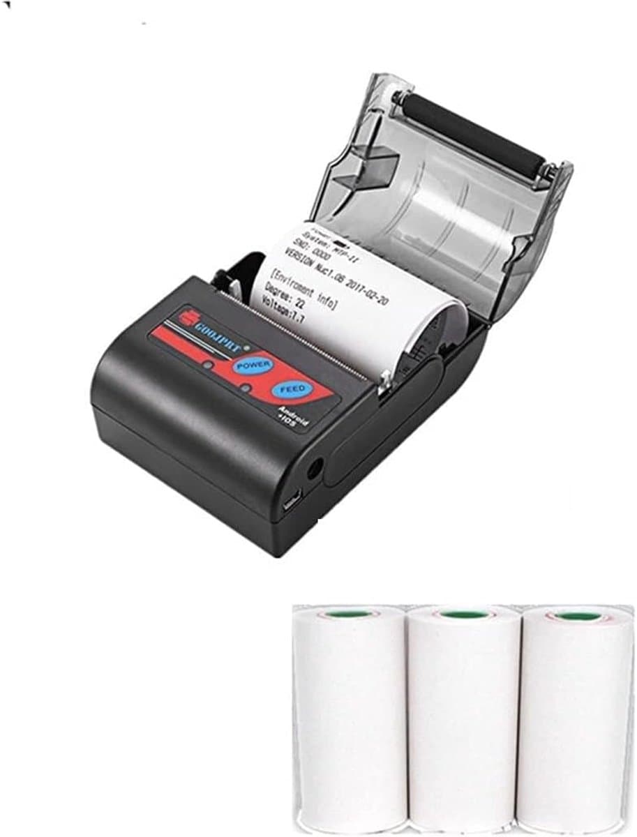 Handheld Bon Printer - Mobiele Printer Thermische Printer - Bonnen Printen - Lage Bedrijfskosten - 58mm - One Color
