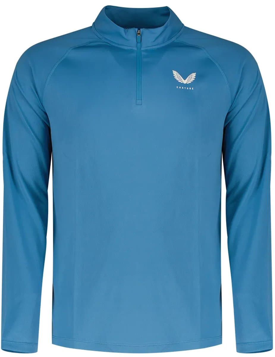 Castore Adapt Half Rits Lange Mouw T-shirt Grijs S Man