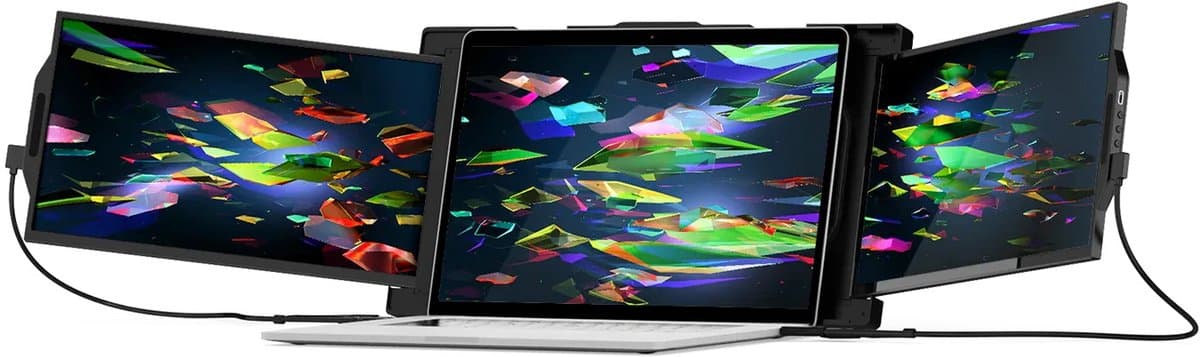 Mobile Pixels Trio 2.0 - Portable Monitors - Dual 13.3 inch Monitor - FHD - 60hz - Draagbaar Beeldscherm - Draagbare Monitoren - Extra Laptopscherm