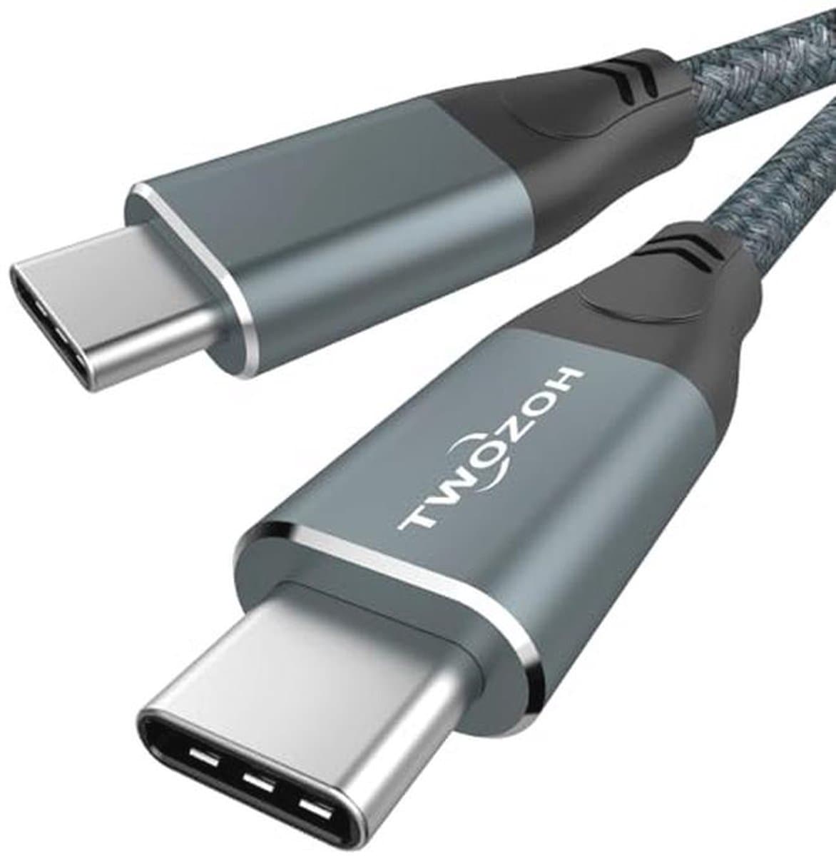 USB C naar USB C Kabel 100W 2M - Snelle Oplaad- en Gegevensoverdracht Kabel met 4K Ondersteuning