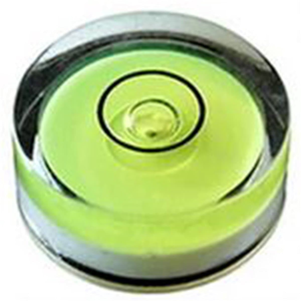 DW4Trading Mini Ronde Waterpas van Acrylglas Geel Ø 15x8 mm