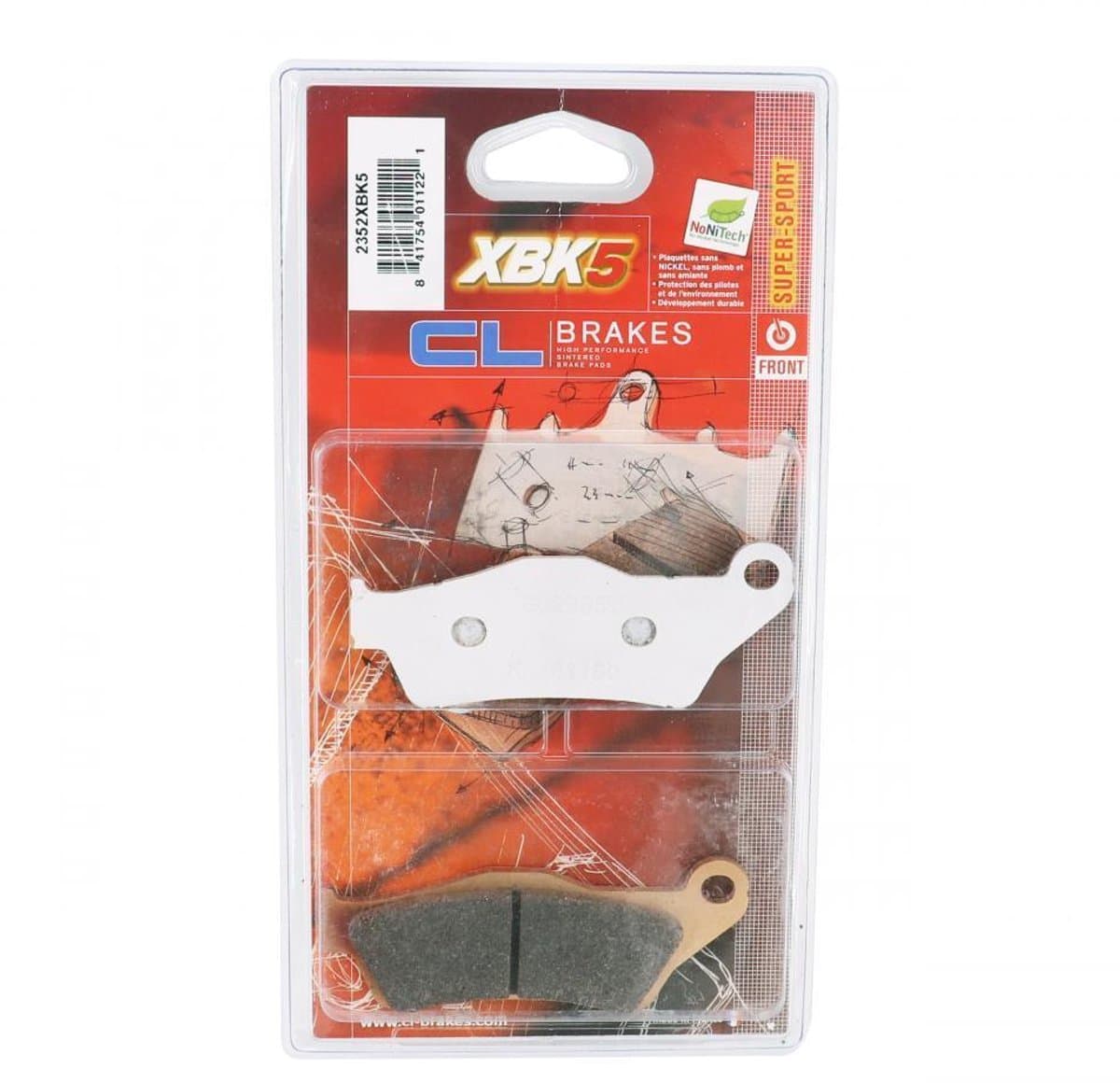 Plaquette de frein CL BRAKES pour Moto Husqvarna 125 WRE Après 1996 Neuf