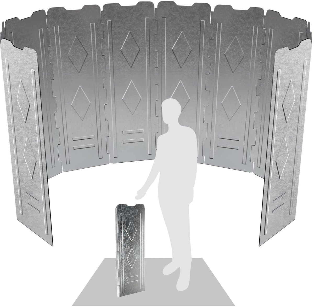 Unyqoos® Opvouwbaar en lichtgewicht windscherm voor outdoor kooktoestellen