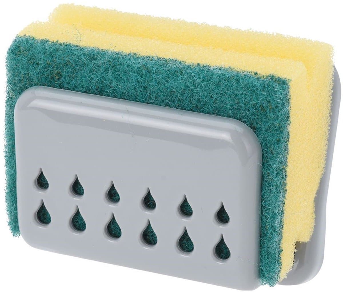 Ultra Clean - Spons Houder - Grijs - Zuignap - Duurzaam
