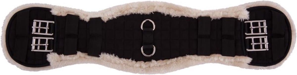 Premiere Dressuursingel Artificial Fur - Zwart/Zwart - Maat 80 cm