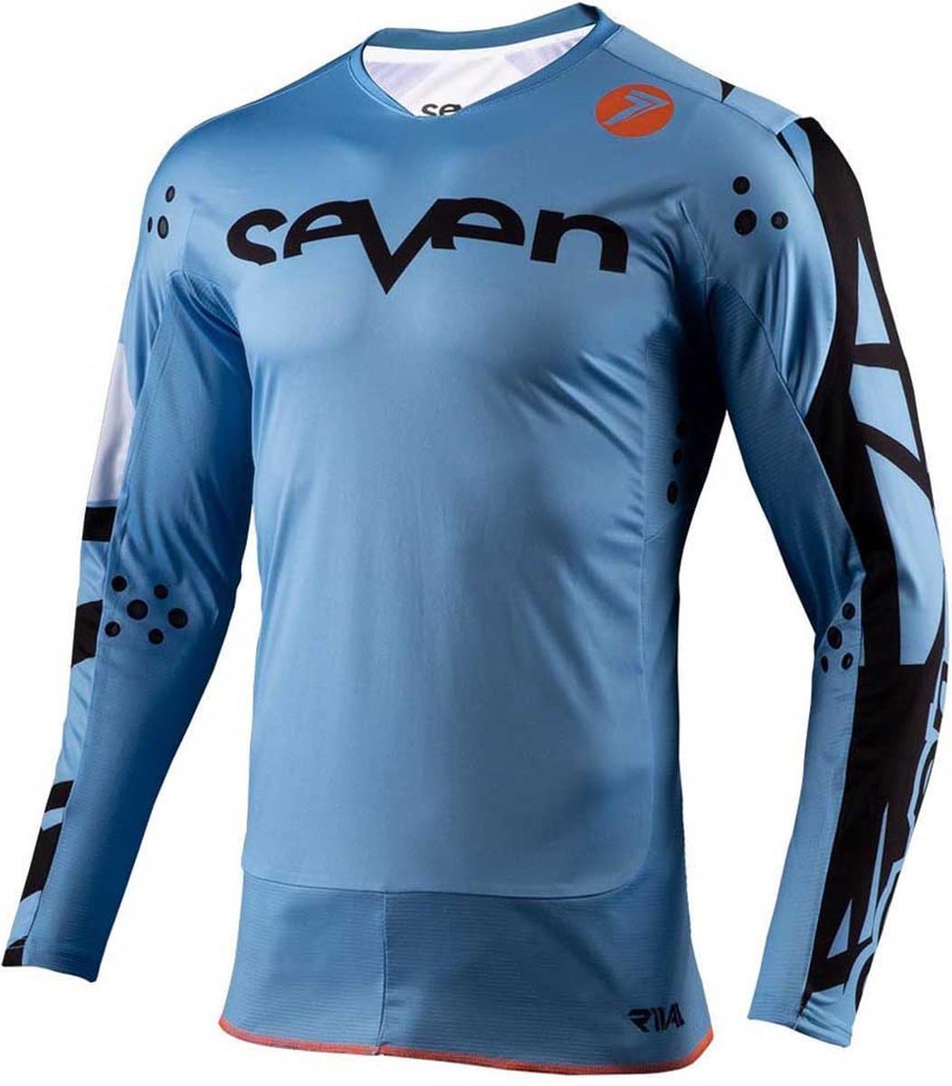 Seven Rival Trooper 2 Langarm Enduro Trui Blauw M Man