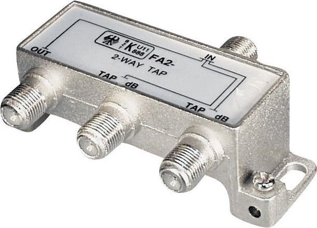 Multitap met 2 uitgangen - 18 dB / 5-1000 MHz