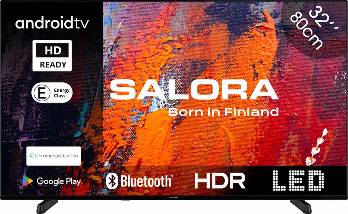 Salora 32HA550 HD Android TV 32 Inch Zwart