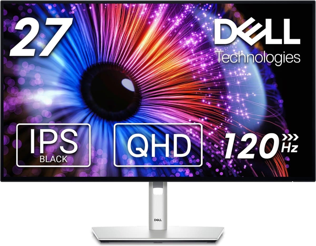 Dell UltraSharp U2724DE - QHD IPS-Black Monitor - 98% DCI-P3 - RJ45 - Thunderbolt 4 - 120hz - 27 inch