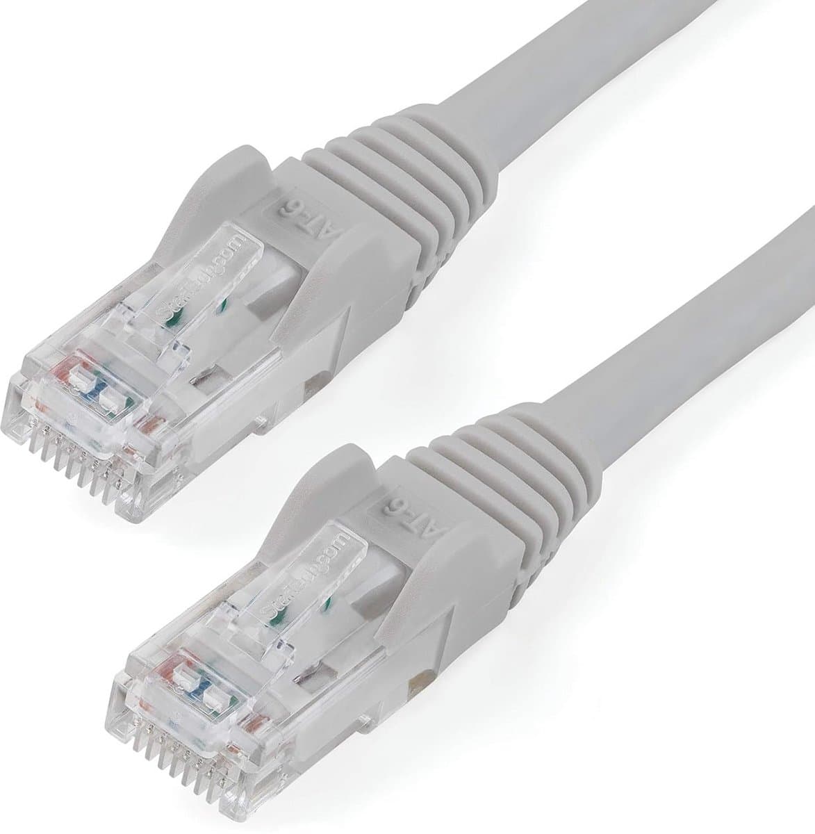 Cat6 netwerkkabel patchkabel 1 meter grijs met snagless connectoren