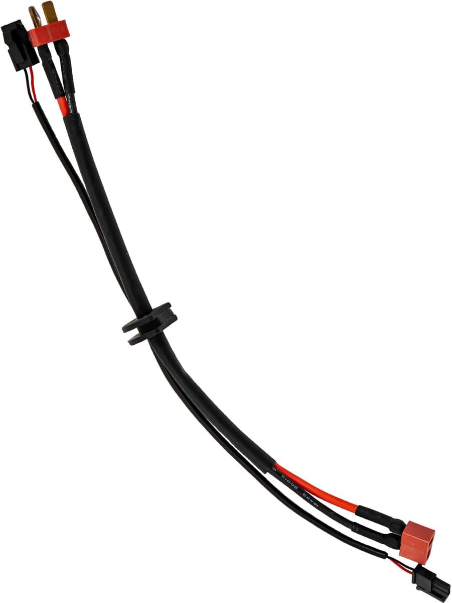 E-Twow, Connectiekabel Accu naar Controller - 25cm - 2 + 2 Pins, Zwart