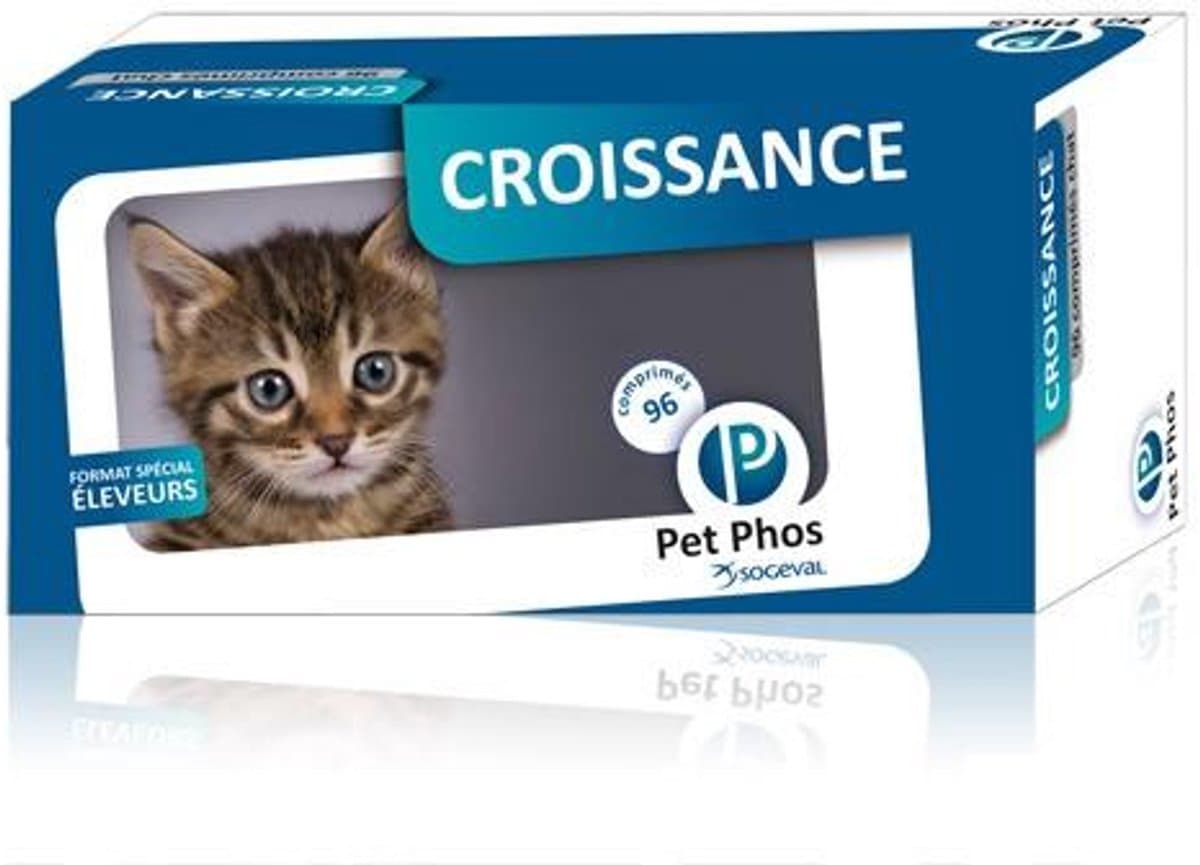 Pet Phos PET-PHOS Groei Tabletten voor Kat