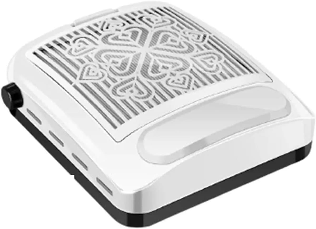 Nagelstofafzuiger - Nagelstofzuiger - Nagelstyling - Krachtige Zuigkracht 100W - 24.9x22x8 cm - Wit