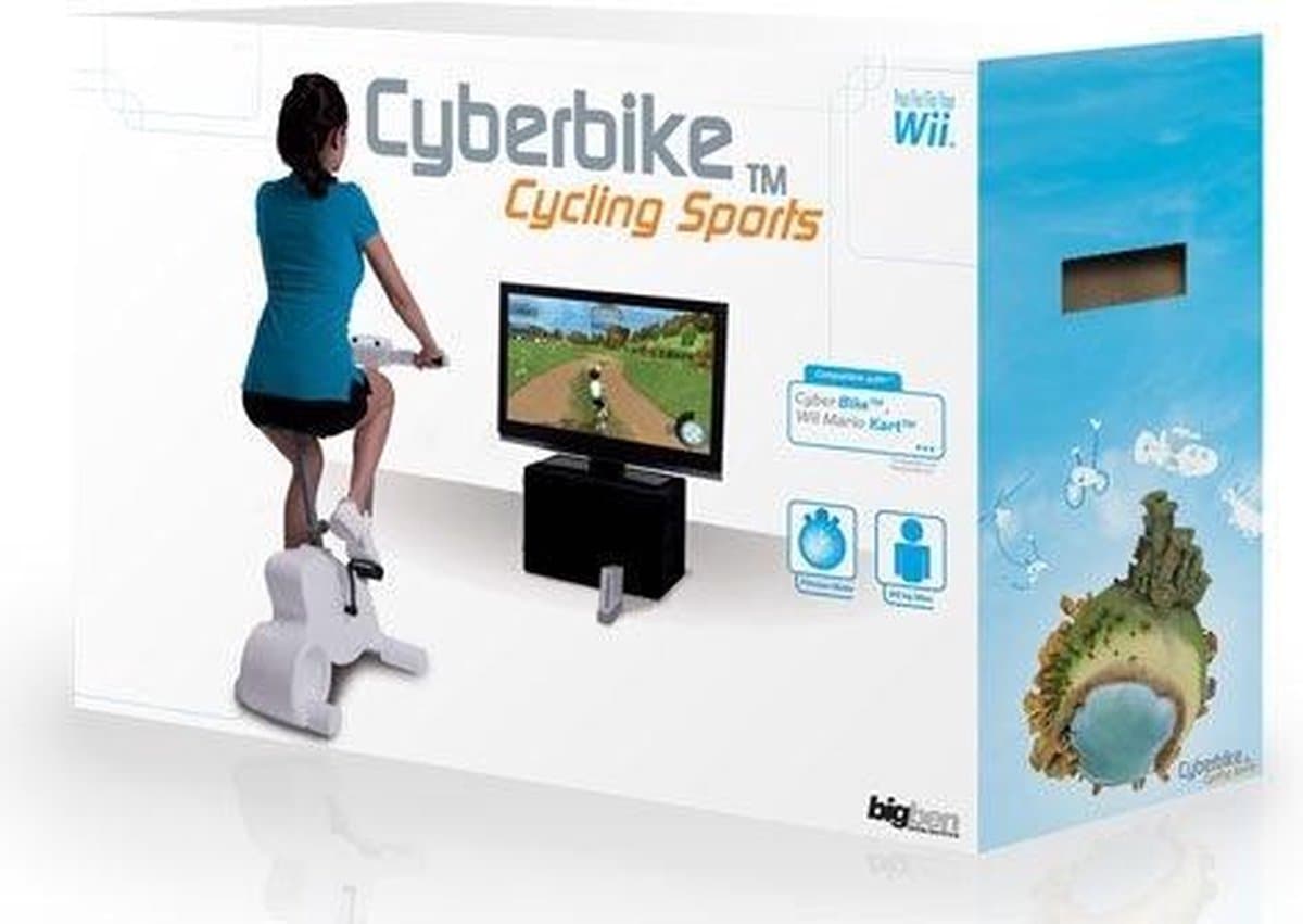 Cyber Bike + Cyclette Wii video-game Nintendo Wii Basis Italiaans