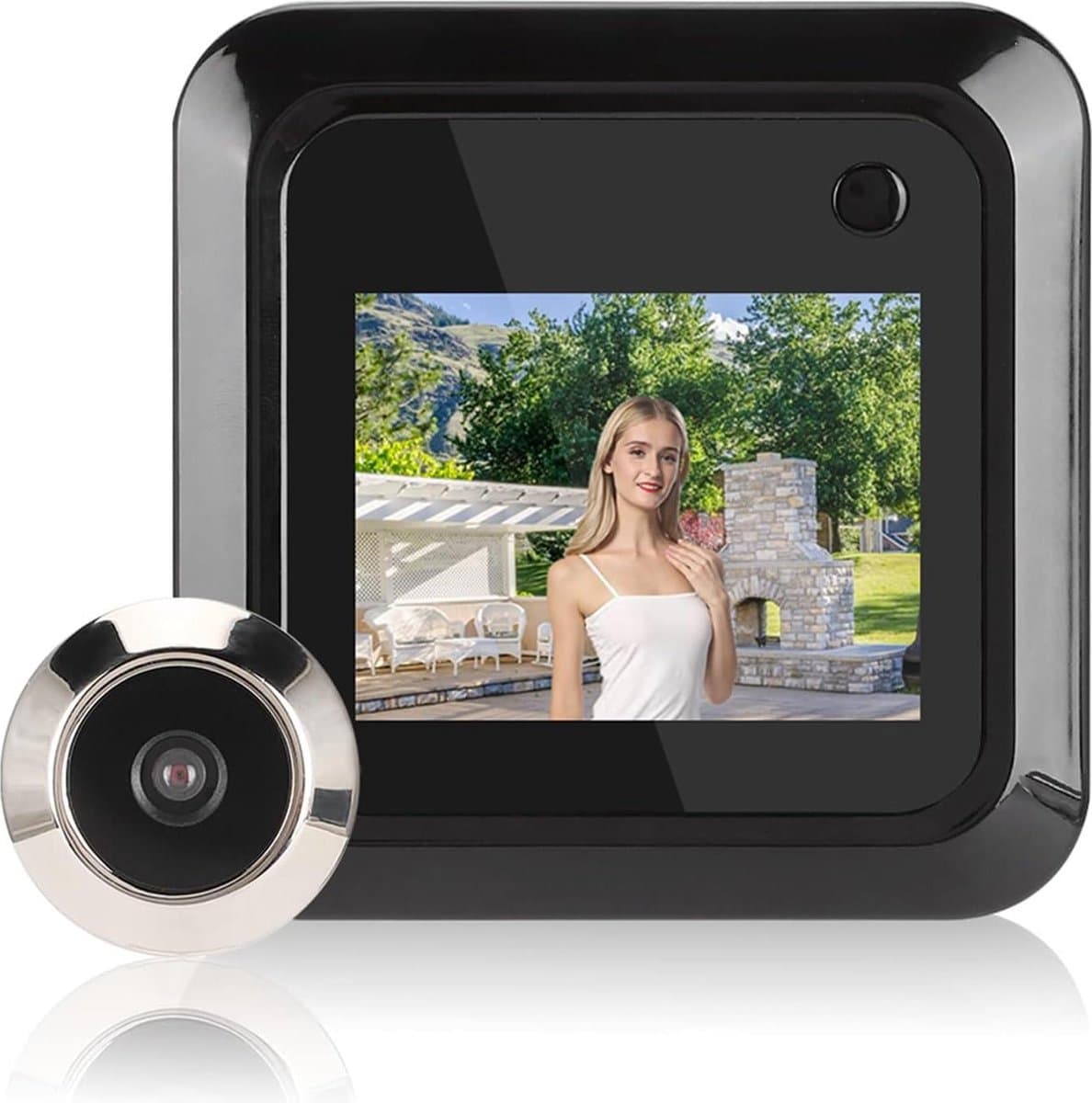 24 Inch TFT LCD-scherm Videodeurbel 03 MP 95 ° Groothoekcamera Ondersteuning Foto's Maken - Slimme Deurviewer