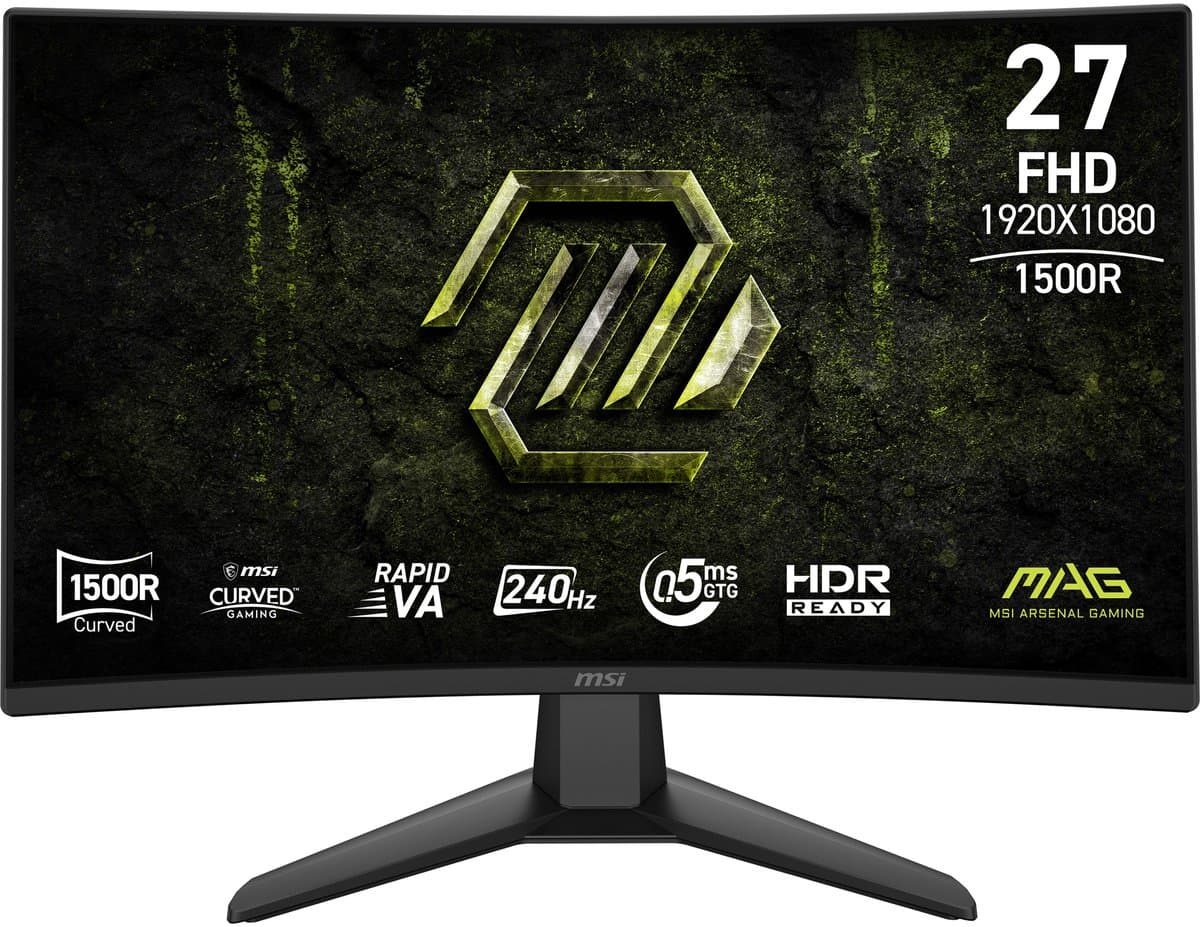 MSI MAG 274CF X24 - Full HD Curved Gaming Monitor - 240Hz - 27 inch