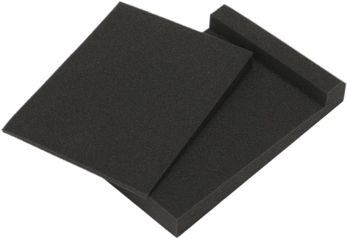 Monitor Isolatie Pads - Luidspreker Riser Foam - Verbeter Geluidskwaliteit - Vermindert Resonantie - 30 x 17 cm - Zwart