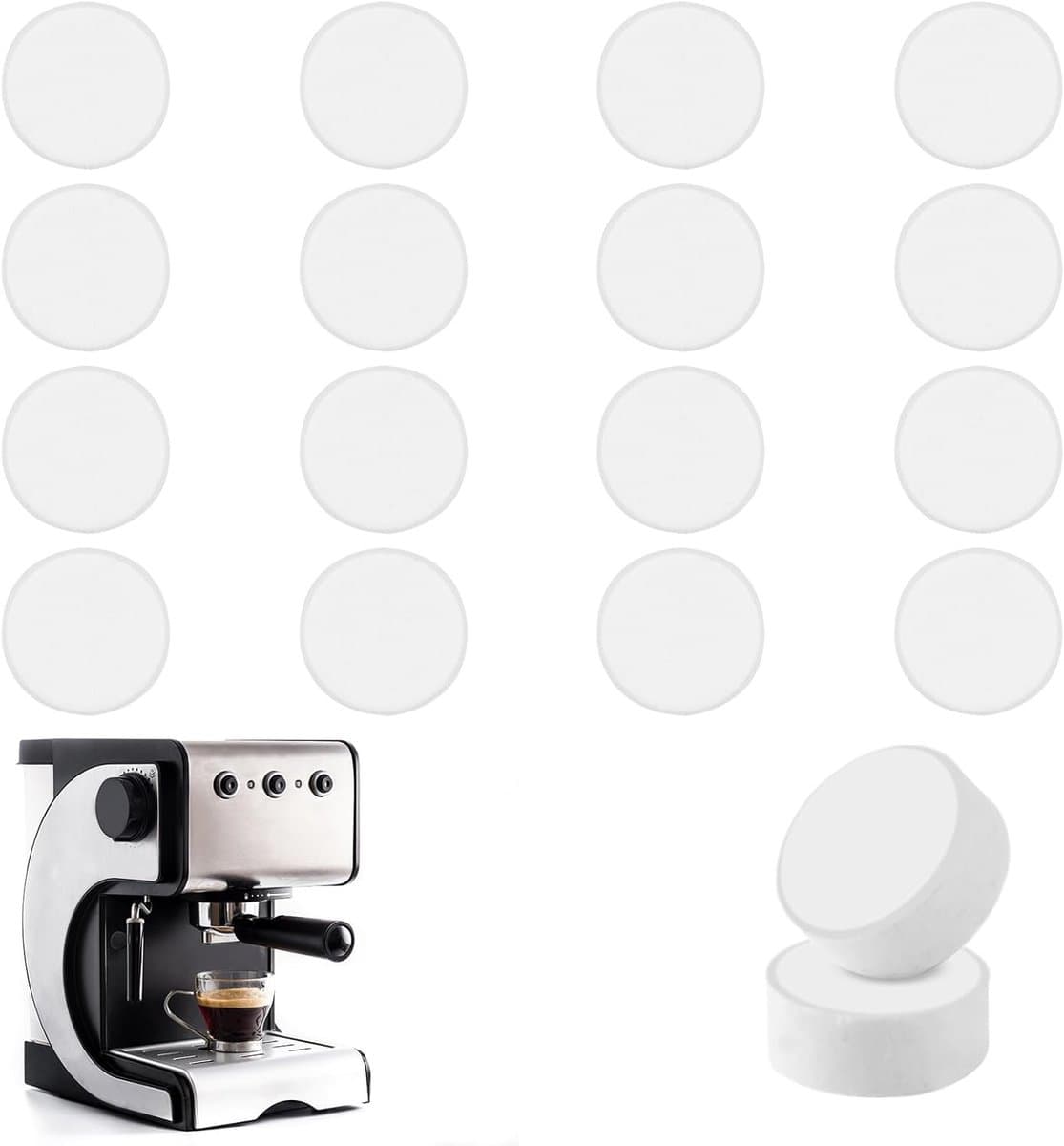Reinigingstabletten voor koffiemachines - 18 x 2g - Effectieve ontkalking en onderhoudstabletten voor alle koffiemakers