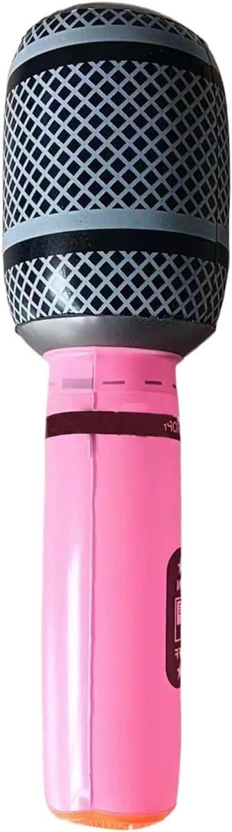 Opblaasbare Microfoon - Ballon Microfoon - Feest Decoratie - Duurzaam PVC Materiaal - 35 cm Lengte - Diverse Kleuren