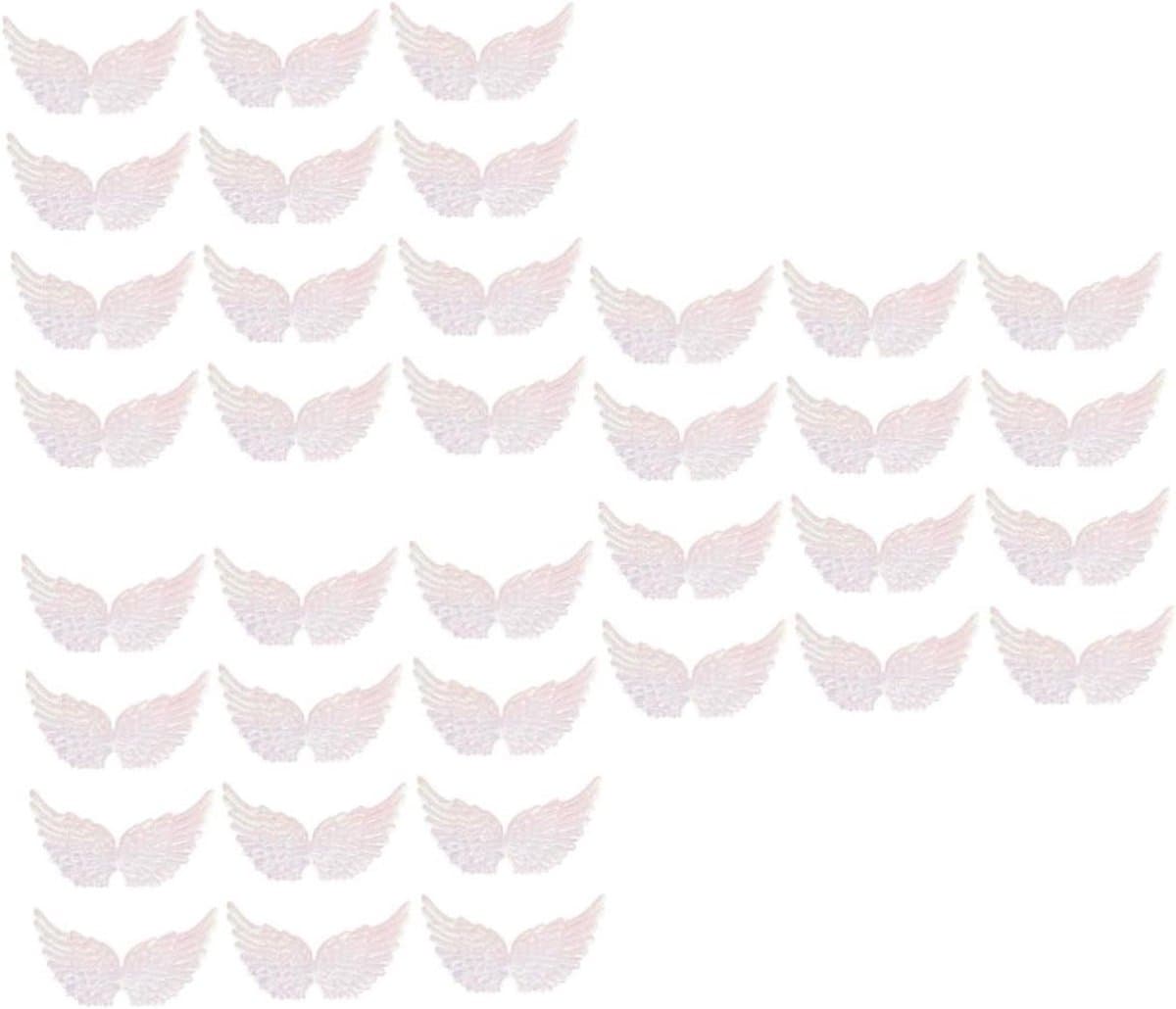 Ambachtelijke Vleugel - Stoffen Applicaties - DIY Decoratie - Zelfklevend of Strijkbaar - 36 Stuks - Gemengde Kleuren