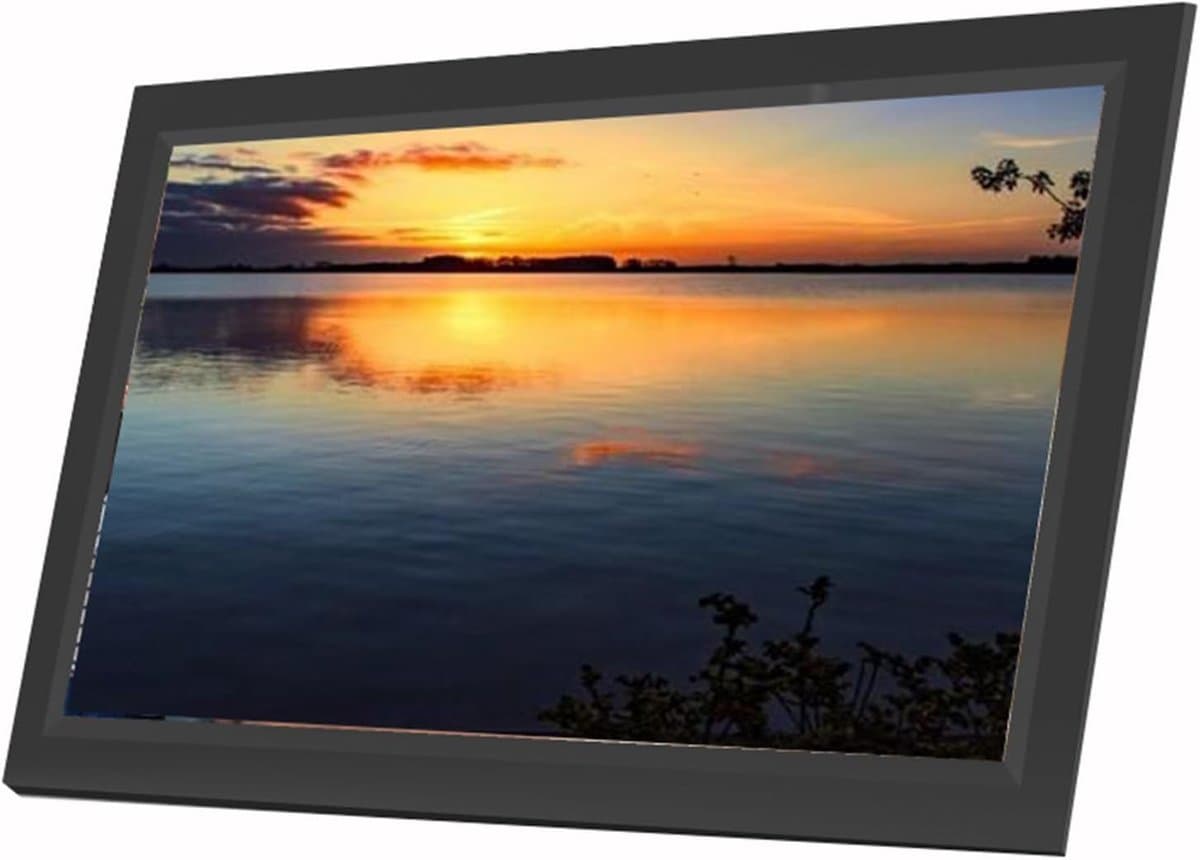 Digitale Fotolijst - Elektronisch Fotoalbum - Herinneringen Tonen - Wifi Connectiviteit - 156 Inch HD - Zwart