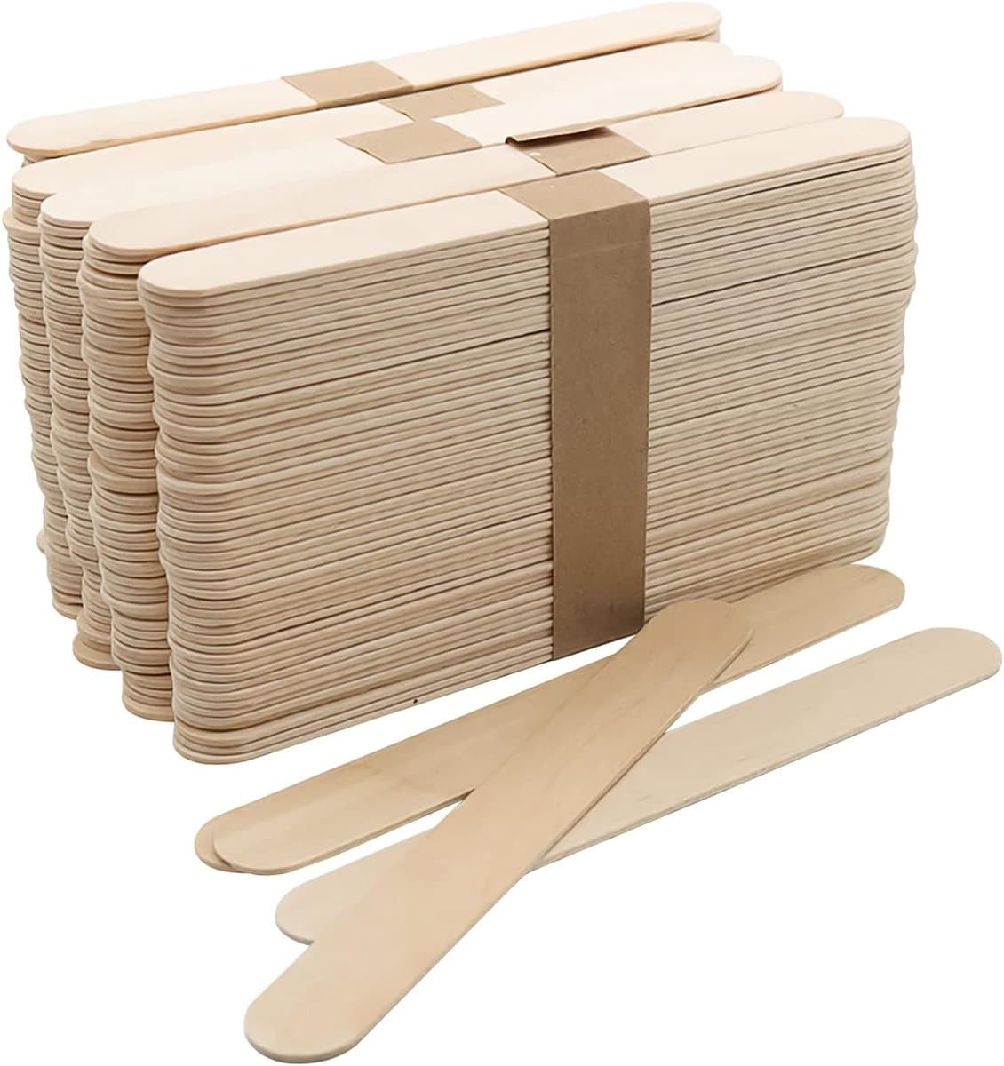 Houten IJsstokjes voor Ambachten - 100 Stuks, 15 x 1.8 cm, Ideaal voor DIY Projecten, Tuinieren en Creatieve Lettering