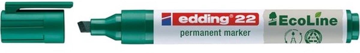 Permanente Marker Groen met Wigvormige Punt (1-5 mm) - Sneldrogend & Watervast voor Elk Oppervlak