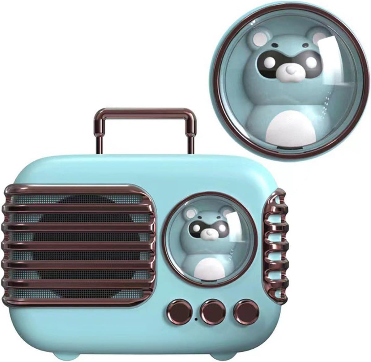 JeiibrZui Draadloze Bluetooth-Luidspreker - Mini Bluetooth Speaker - Draagbaar & Compact Met 400 mAh Batterij - 1 Stuk - Voor Thuis Of Buiten Gebruik - Groen