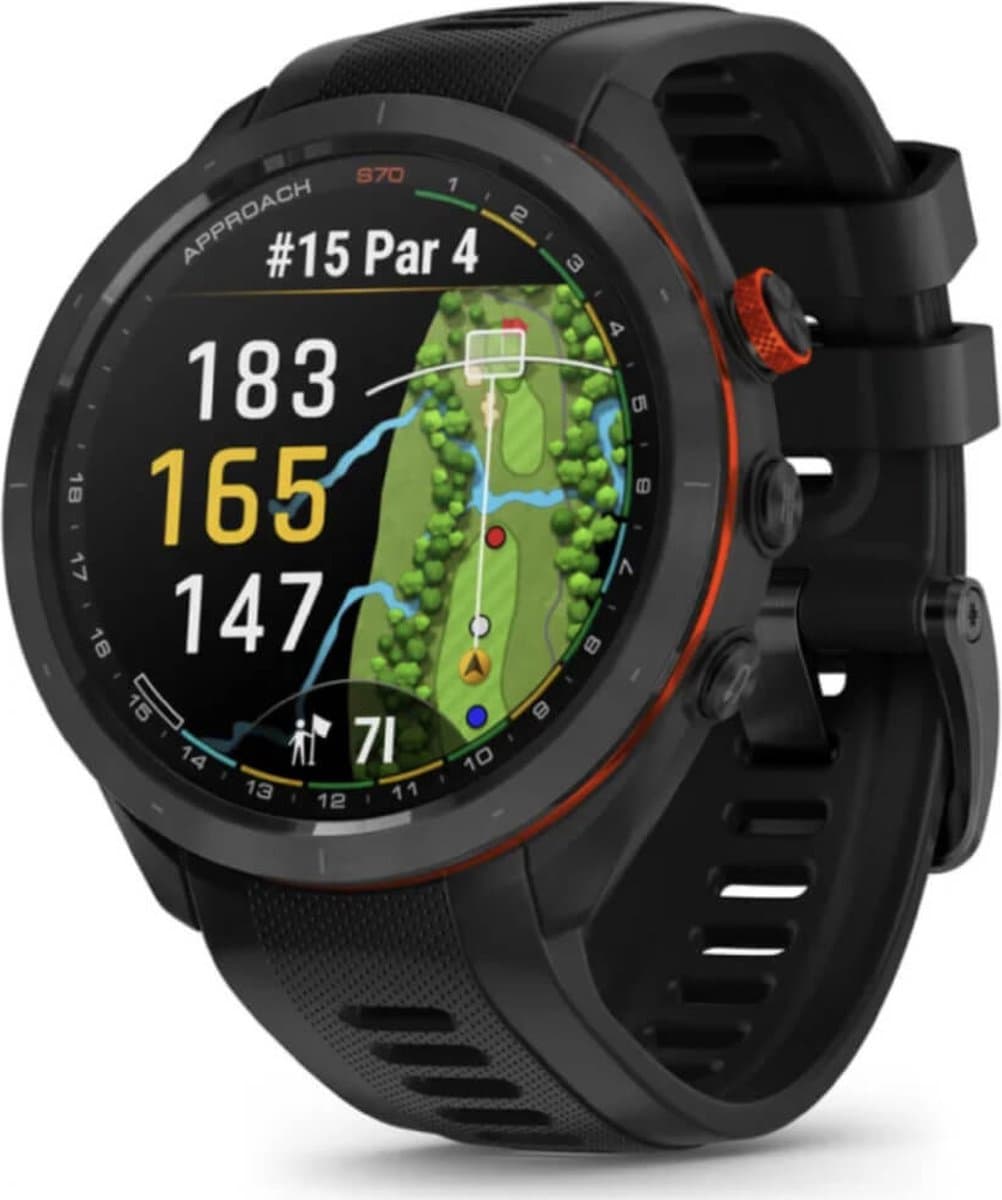 Garmin Approach S70 Premium GPS Golfhorloge 47 mm - Zwart