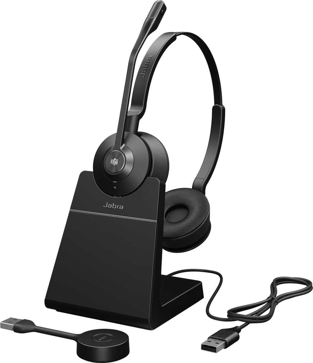 Jabra Engage 55 SE Headset Draadloos Hoofdband Kantoor/callcenter Zwart