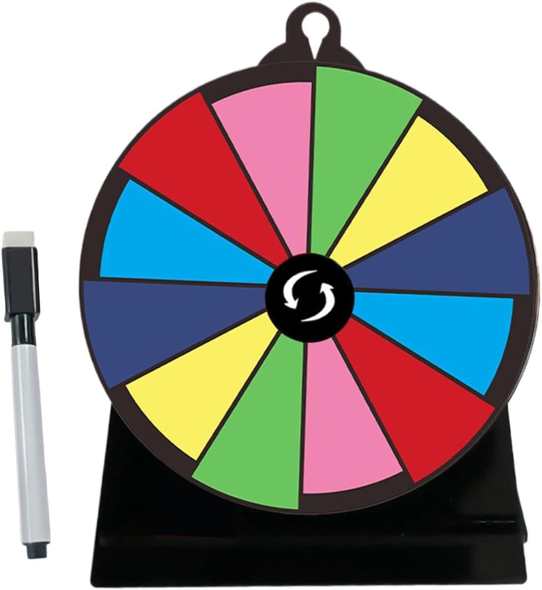 Draaiwiel Prijzen - Rad Van Fortuin - Evenementen Organiseren - Dynamisch Kleurenrad - 16.5 x 16.5 cm - Multicolor