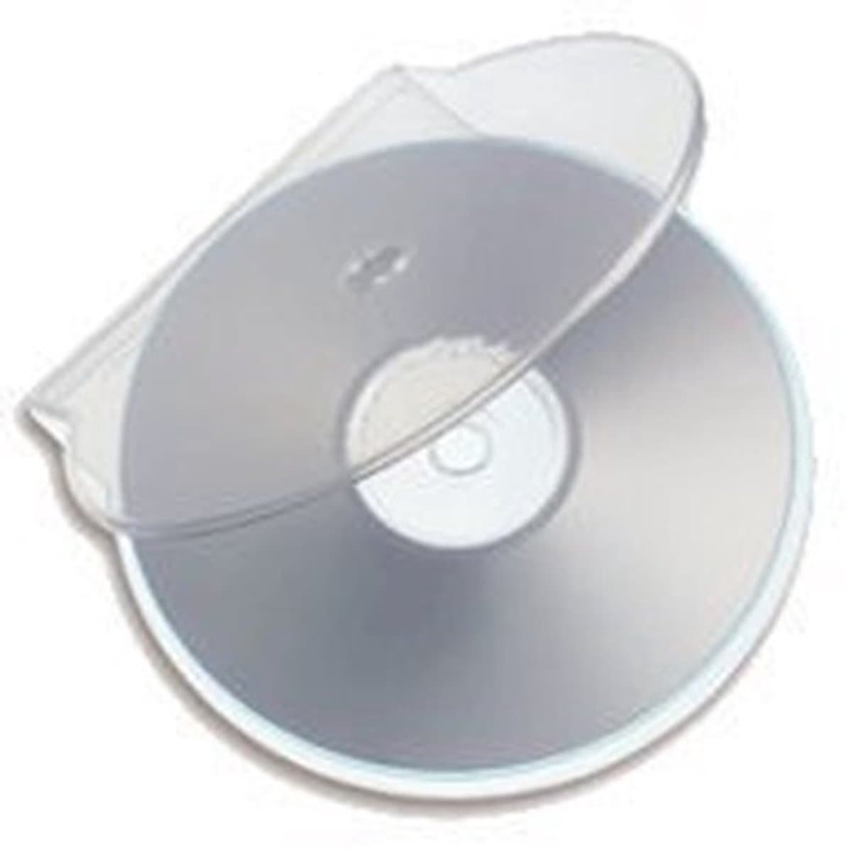 CD Clear Clam Shell Opbergkoffers - Transparante Bescherming - Slank Ontwerp - Kunststof - Voor 1 Schijf - Ideaal voor Opslag