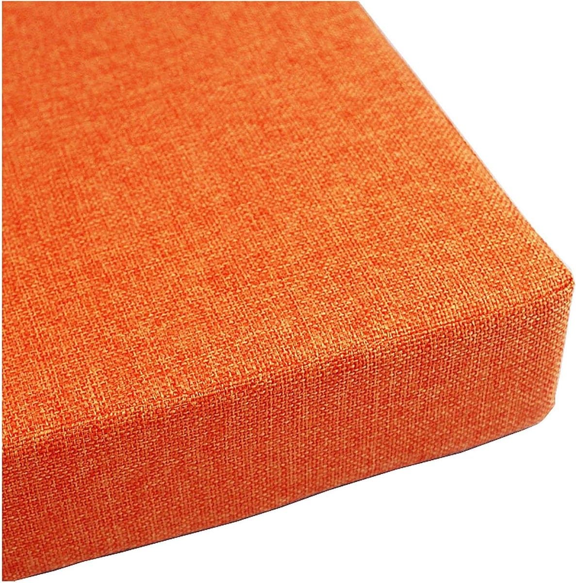Terrasbank Kussen - Buiten Zitkussen Tuinbank - Comfortabel Zitten - Hoge Dichtheid Spons - 180x30x5cm - Oranje