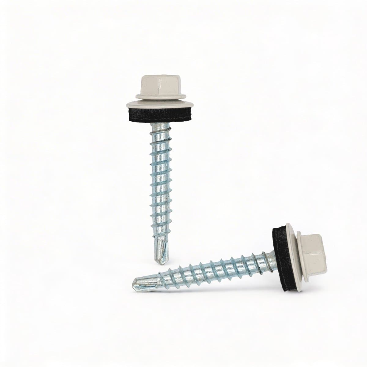 TWISTEC Zelfborende Dakschroeven 4,8 x 35 mm – Voor Houten Onderconstructies – RAL 9002 Grijswit – 100 stuks