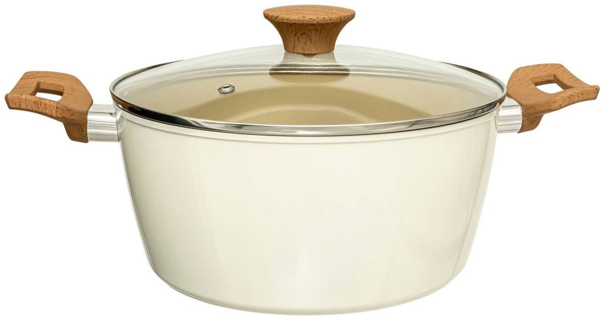 5five Harmony Vervaardigde Pan met Deksel - 24 cm, Gerecycled Aluminium