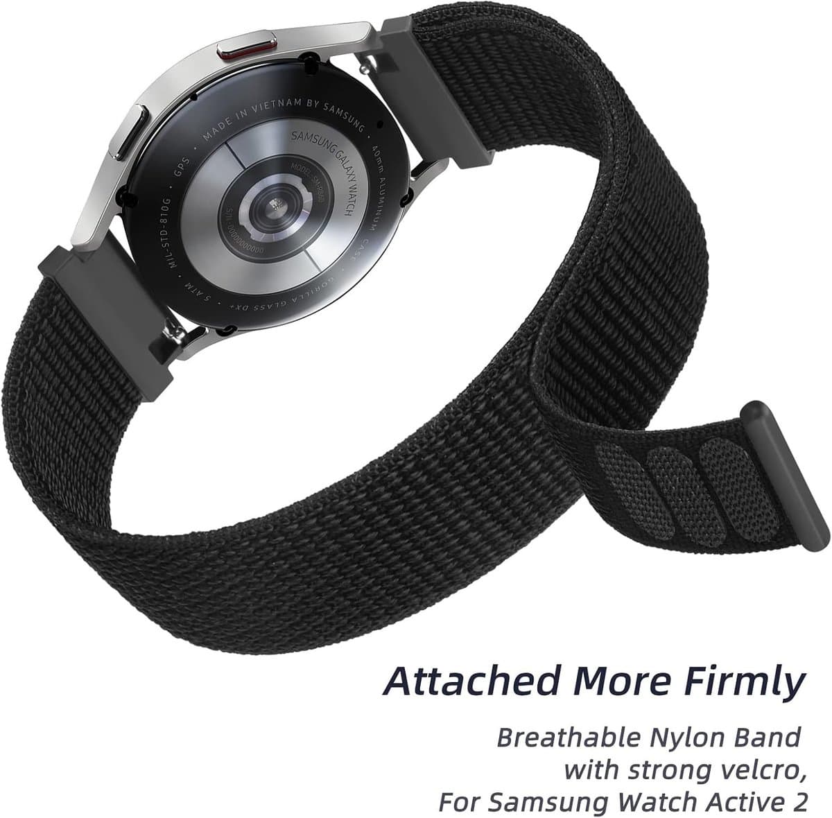 Nylon Vervangarmband 22 mm voor Garmin Venu 2 en Venu 3, Geschikt voor Vivoactive 4 en Forerunner 255/265, Duurzaam en Comfortabel Design