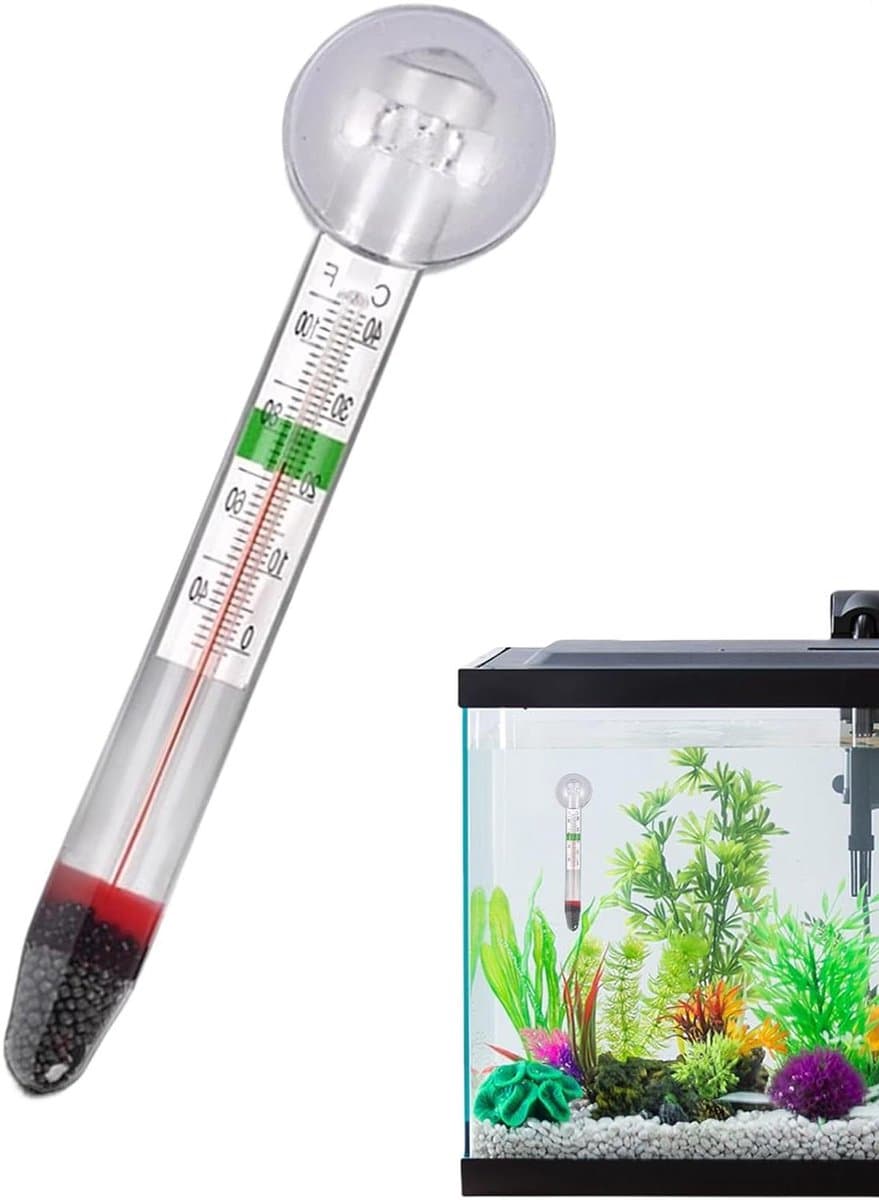 Aquarium Thermometer - Watermeter Monitor - Temperatuur Bewaking - Draadloze Nauwkeurigheid - 11.7 cm - Zwart