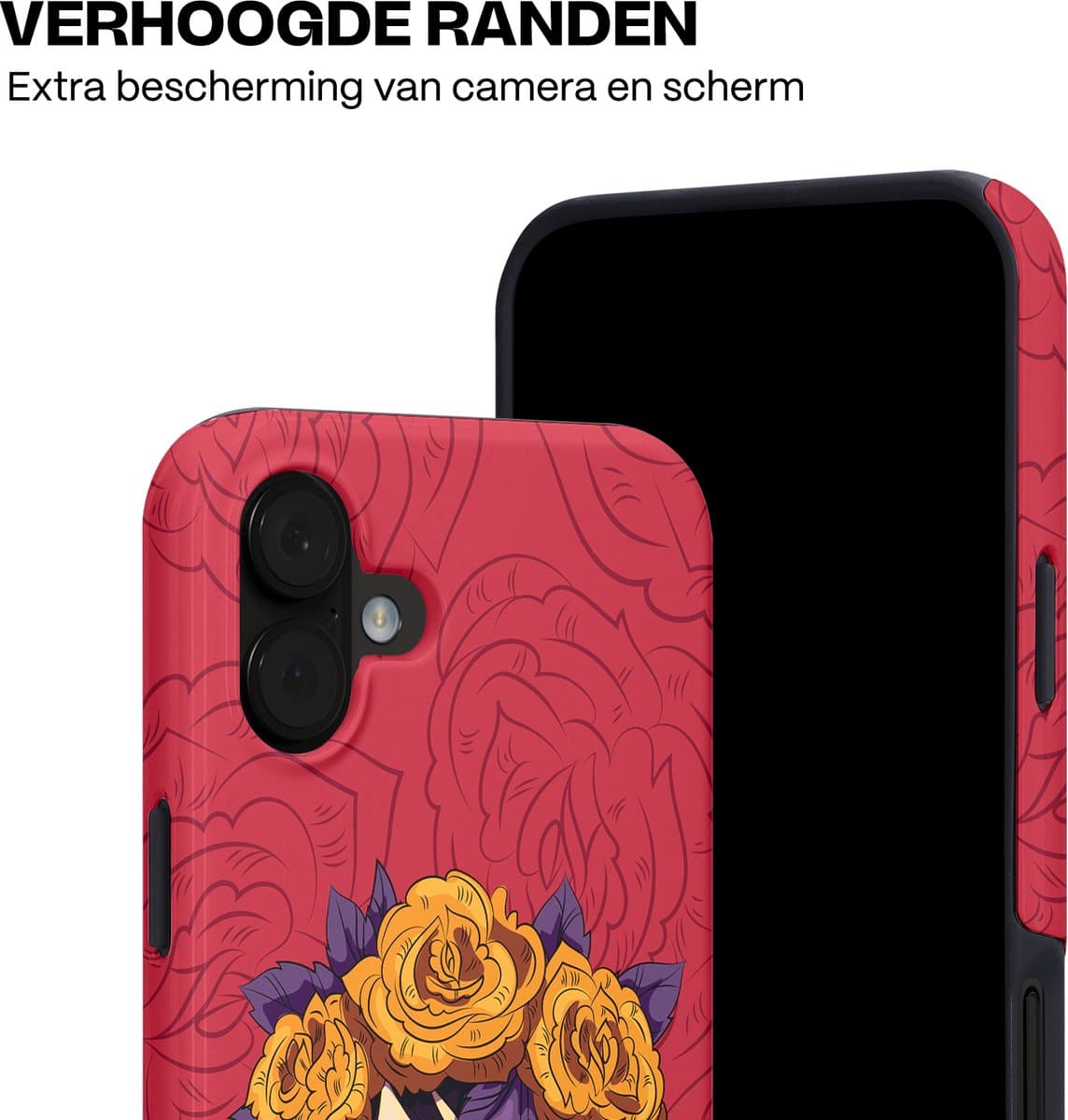Casetastic Hoesje Geschikt voor Apple iPhone 16 Plus MagSafe - Stijlvolle Beschermende Duo-layer Case - Middernachtmasker